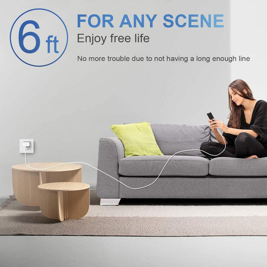 iPhone Fast Charger 2-Pack Kit | Type-C Wall Adapter + 6FT Cable | Travel & Home