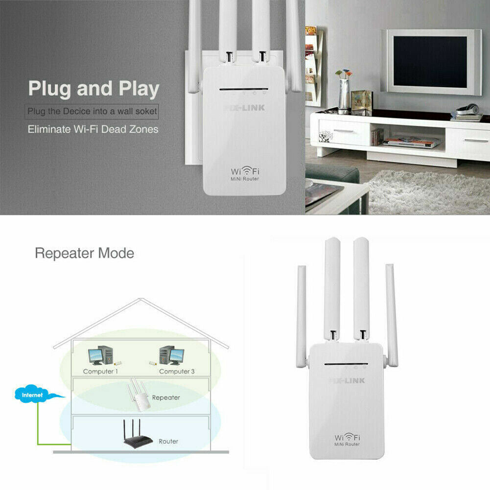 Workaway Tech | WiFi Range Extender - 1200Mbps Wireless Signal Booster