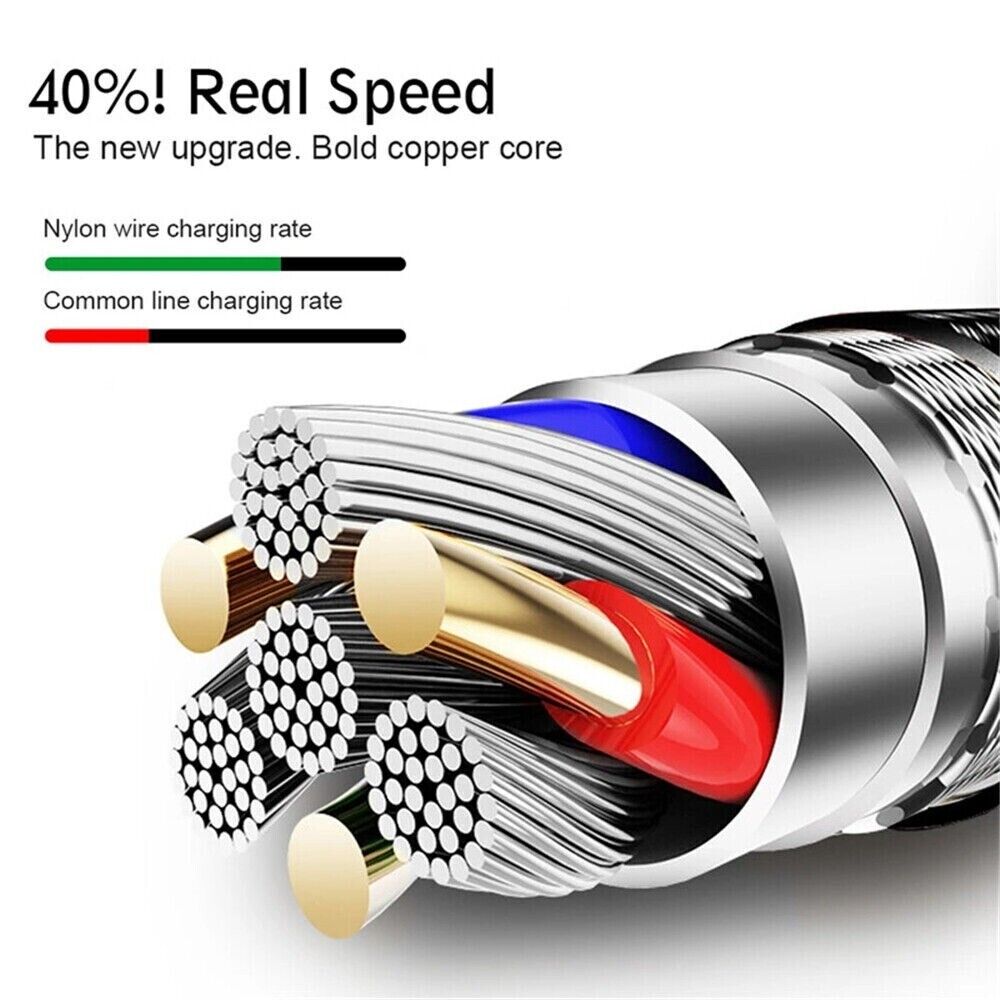 Workaway Tech | 5-Pack Apple Charging Cables - Nylon Braided (3ft/6ft/10ft)