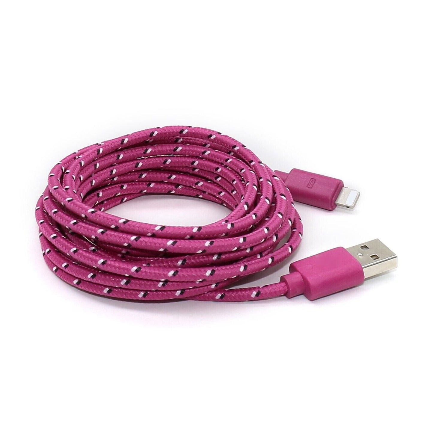 Workaway Tech | 5-Pack Apple Charging Cables - Nylon Braided (3ft/6ft/10ft)