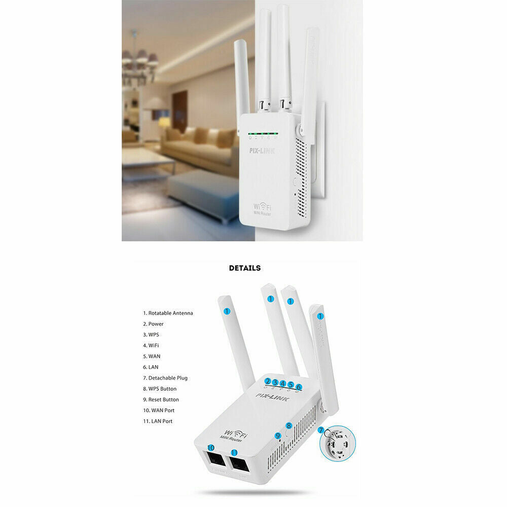 Workaway Tech | WiFi Range Extender - 1200Mbps Wireless Signal Booster
