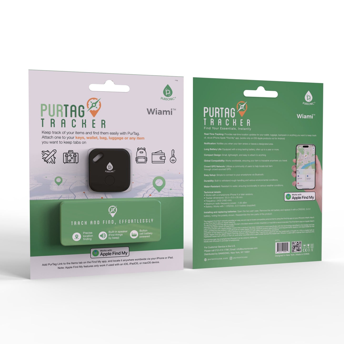 Purtag Tracker | Bluetooth Item Finder | Key/Luggage/Pet Tracker