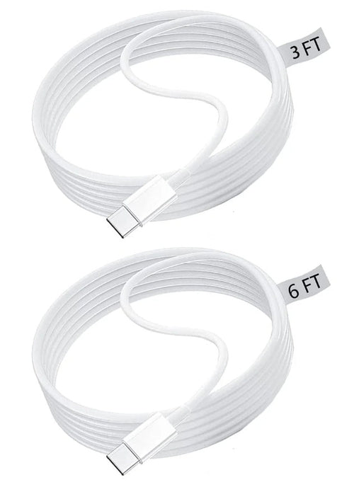 iPhone Fast Charger 2-Pack Kit | Type-C Wall Adapter + 6FT Cable | Travel & Home