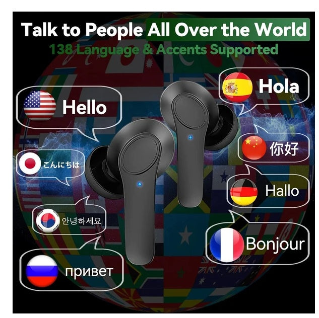 Translator Earbuds 144 Languages Real Time Online OffLine Translation